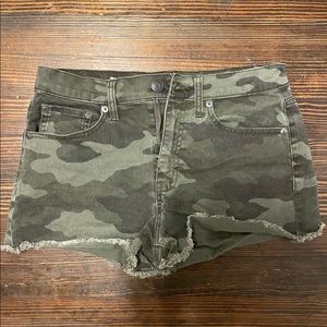 Camo Jean shorts